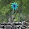 Glitzhome® 44" Metal Flower Wind Spinner Garden Stake